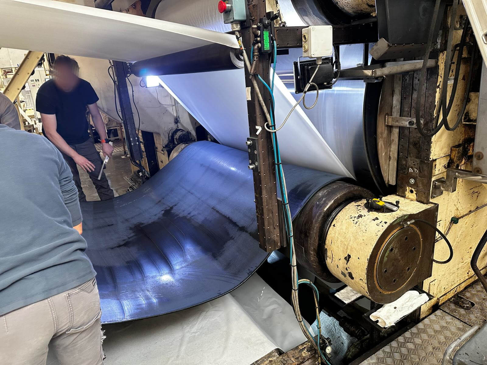 Montage eines neuen Gummibelags